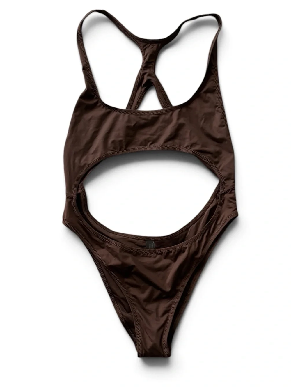 SKIMS Swim Cocoa Cutout Cup Monokini One Piece Swimsuit XL NWT